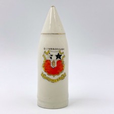 VINTAGE SWAN CRESTED CHINA WW1 ARTILLERY SHELL JACK JOHNSON - GAINSBOROUGH CREST