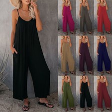 Ladies Strappy Loose Jumpsuits