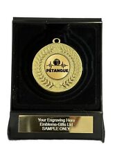 Petanque Award 50mm Gold