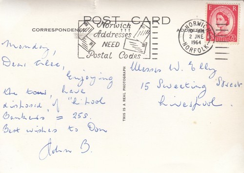 Postcard genealogy messrs - messrs, w