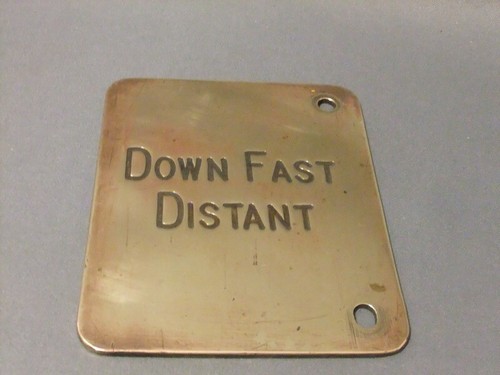 Midland railway brass lever - brass,