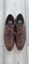 John White “Compton” Brown Leather Derby Men's Shoes UK 6, EUR 40. 