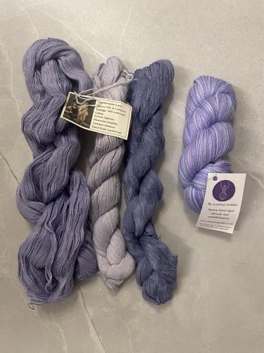 Bundle luxury yarn purple - bundle,