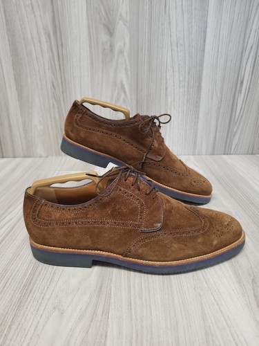 Stemar brown suede - suede, brouge