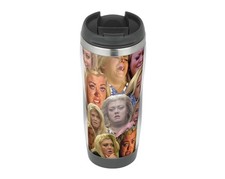Gemma Collins Collage Funny - Travel Mug Thermal Insulated Stainless Coffee Cup