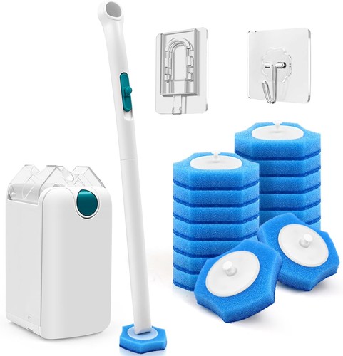 Disposable toilet brush wand - disposable,