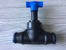25mm stopcock for blue MDPE pipe by Talbot stop tap cock stoptap c/w inserts