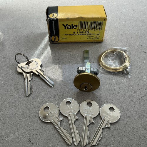 Yale rim lock cylinder brass - rim,