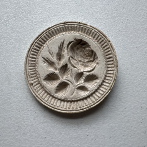 Vintage clay butter mold - butter,
