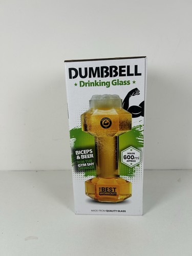 Dumbbell glass drinking - glass,