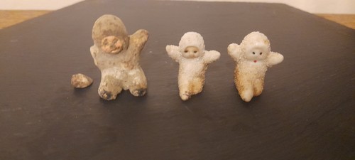 Three snow babies vintage - snow,