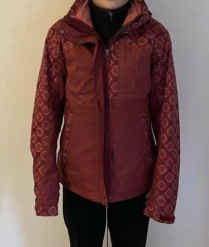 Burgundy quechua ski jacket - quechua,