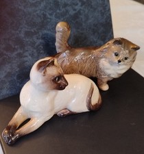  TWO BESWICK CATS SIAMESE HIGH