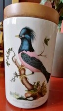Portmeirion Storage Jar With The Rose Coloured Starling 'Sturnus Roseus'