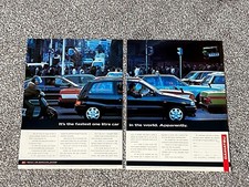 Rare Original Collectable 1992 Magazine Advert Picture Diahatsu Charade GTti Ad