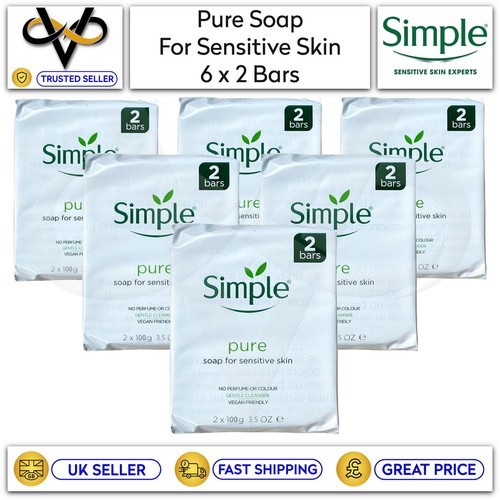 Simple soap twin pack pure - x,