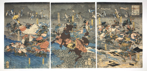 Kuniyoshi woodblock print - woodblock,