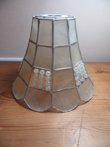 Capiz shell lamp shade - lamp, ,