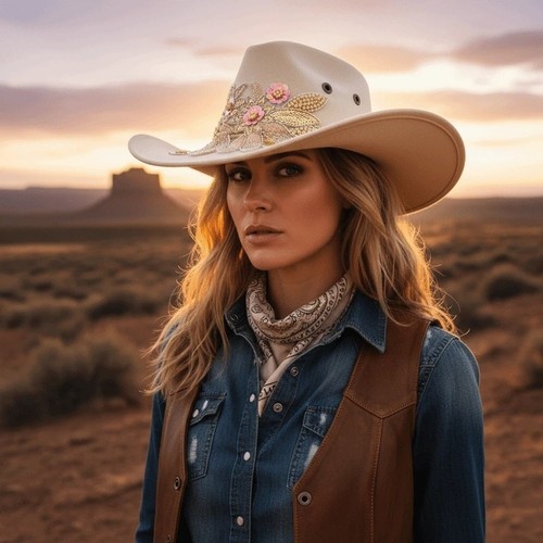 Embroidered western cowboy - western,