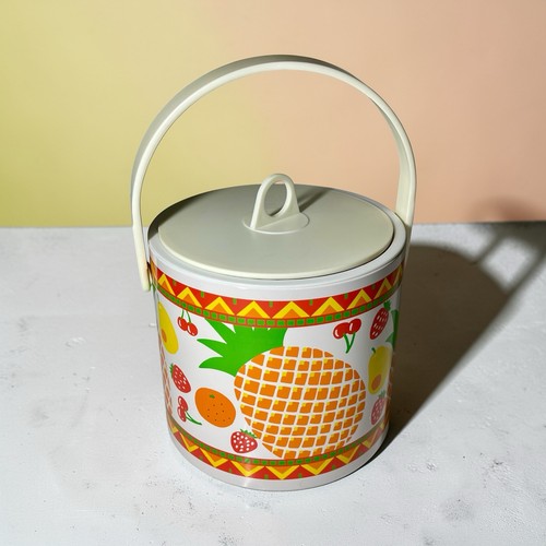 90s ice bucket orange - ice, yellow