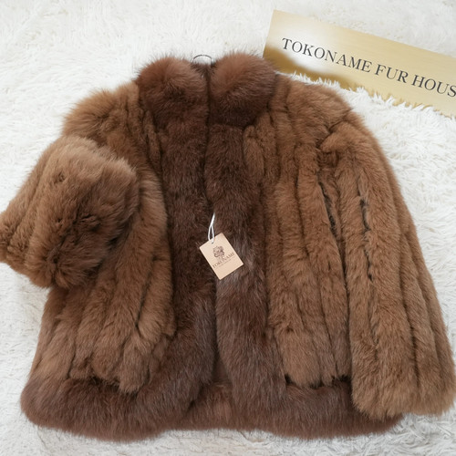 Brown dyed fox - dyed,