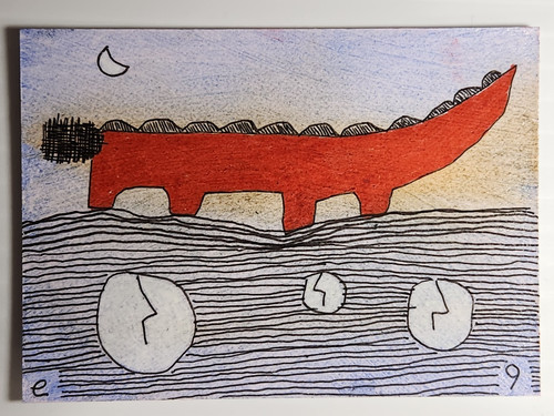 E9art aceo buried faces - e9art,
