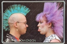 Punk Rockers In London, Vintage Postcard
