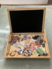 Jaques Of London Farmyard Activity Wipe/Back Board In Storage Box 22cm x 29cm