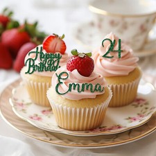 Personalised Glitter Cupcake