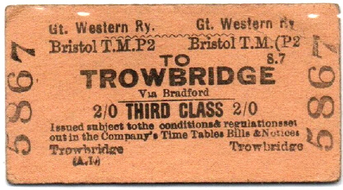 Great western railway ticket - great,