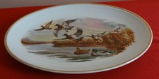1960's Liverpool Road Pottery Oval serving platter showing Mallard Ducks