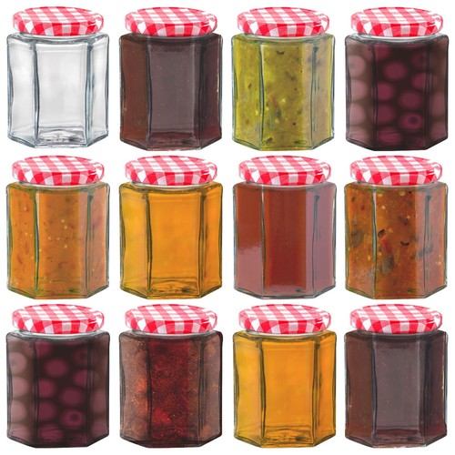 Heftman small glass jam - glass,