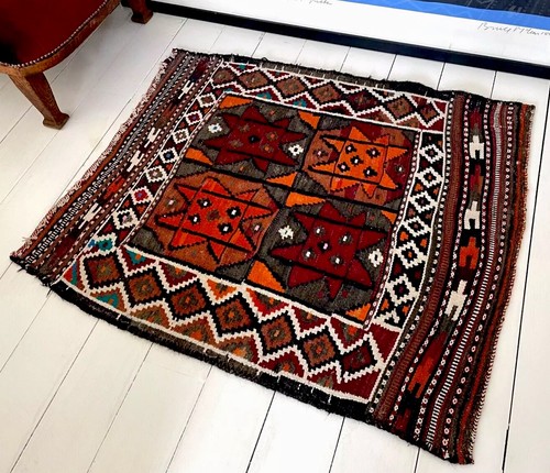 Vintage rug carpet - rug, handmade