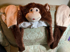 Monkey Hat, Scarf and Gloves Fiesta Plush All-in-one - Exc