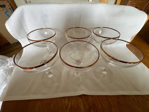 Set six vintage champagne - six,