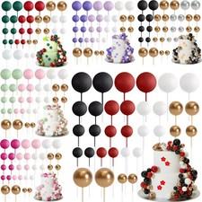 20Pcs Balls Cake Topper Decorations DIY Insert Cake Decoration for Wedding Party