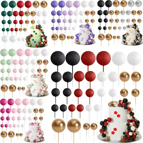 20pcs balls cake topper - cake,