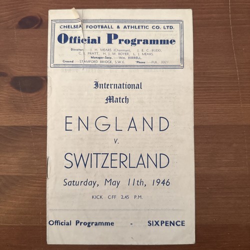 1946 england switzerland - england,