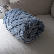 Blue Super Soft Bed Throw