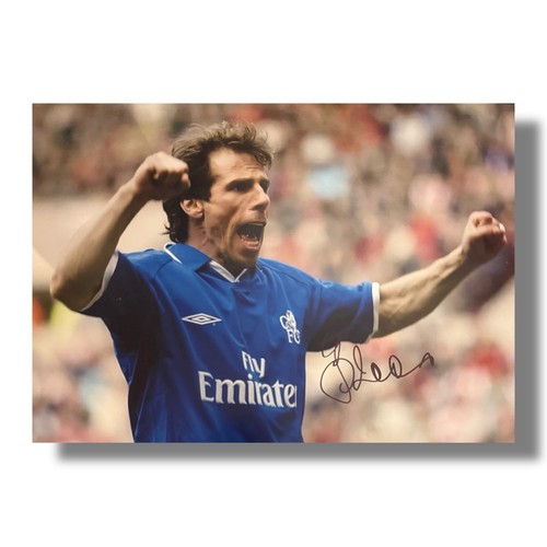 Signed zola chelsea photo - photo,