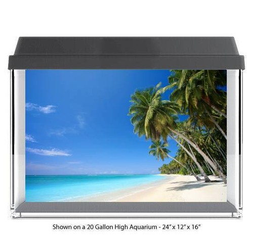 Tropical beach polyester - tropical,