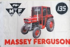 Massey Ferguson 135 tractor flag with Cab. 