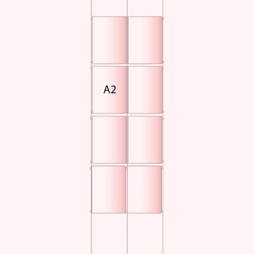 Window display poster holder - window,
