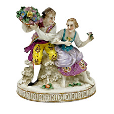 Early 19th century Porcelain Figure Group Gold Anchor mark Chelsea antique