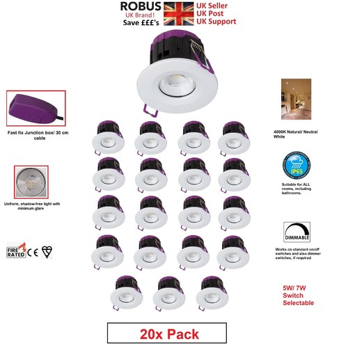 20x led downlight ip65 robus - led,