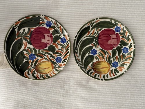 Pair wade glazed plates - wade,