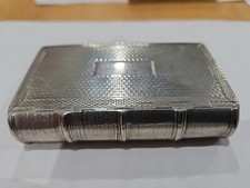 Beautiful Sterling Silver Snuff Box Hallmarked, By Thomas Shaw Birmingham 1828