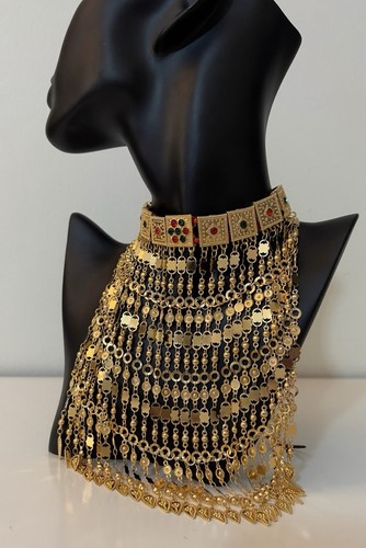 Beautiful gold played necklace - played,