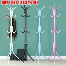 Coat Stand 14 Hooks Coat Hat Jacket Umbrella Floor Standing Rack Clothes Hanger