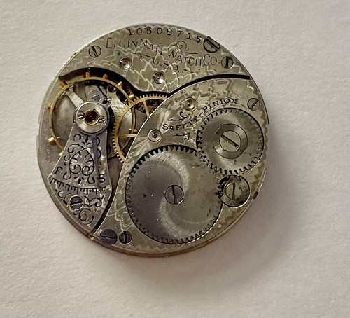 Elgin pocket watch - 0s, movement